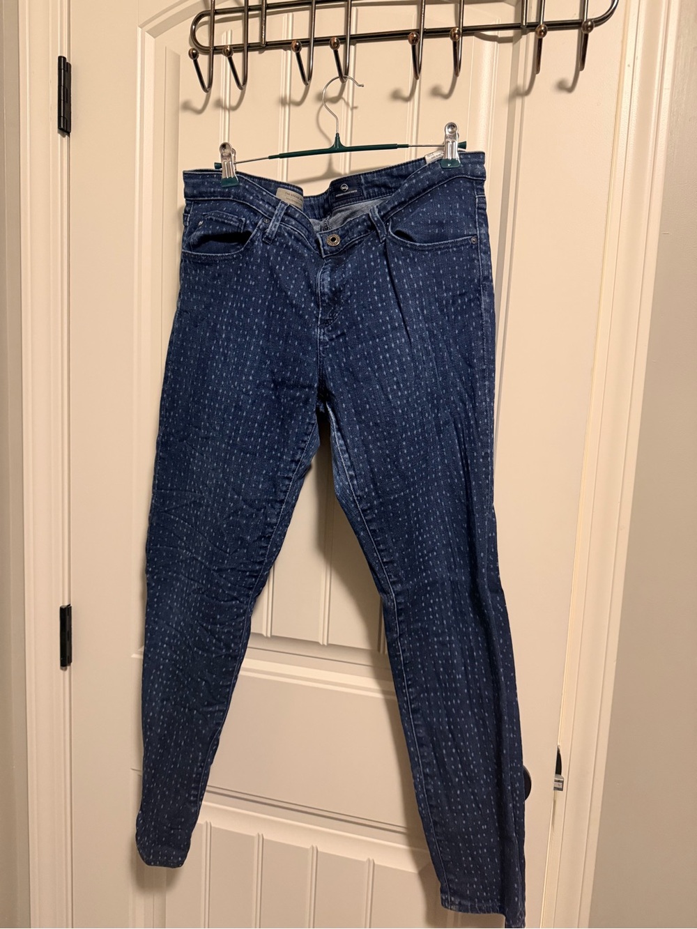 Women’s AG Dark Blue Patterned Slim Jeans